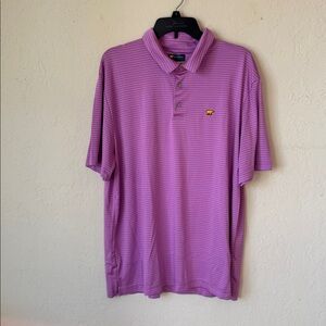 Jack Nicklaus Golden Bear Light Blue Striped Polo Shirt